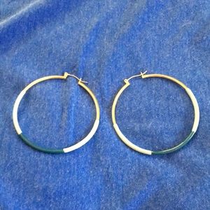 Jcrew medium sized hoops!